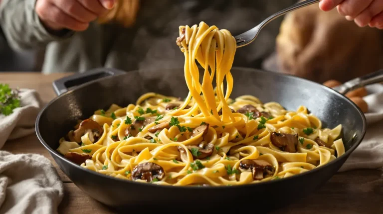 Ce plat de pâtes crémeux aux champignons cuit tout seul et fait oublier mes repas de flemme Ce plat de pâtes crémeux aux champignons cuit tout seul et fait oublier mes repas de flemme
