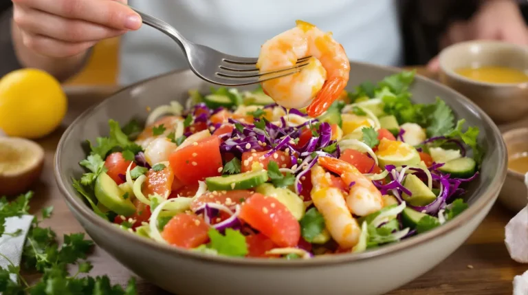 Depuis que je fais cette salade crevettes-agrumes, je ne touche plus à mes vinaigrettes maison Depuis que je fais cette salade crevettes-agrumes, je ne touche plus à mes vinaigrettes maison