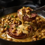 Filet mignon aux champignons et moutarde, fondant et crémeux, prêt en seulement 30 minutes