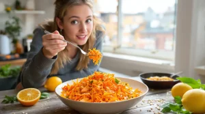 « J’ai réveillé les carottes râpées avec cette salade express de mars, prête en 10 minutes »