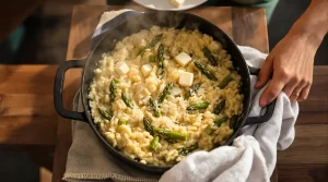 « J’ignorais qu’il fallait faire ça hors du feu » : mon risotto asperge-parmesan a bluffé ma tablée