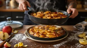 « Juste une poêle, et c’est tout » : j’ai trouvé mon gâteau aux pommes favori sans allumer le four