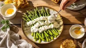 Arrêtez la hollandaise lourde : cette sauce express prête en 2 minutes change vos asperges de printemps