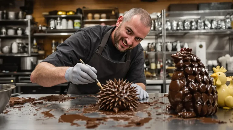 « Je ne viens pas travailler, c’est un jeu » : comment des sculpteurs subliment le chocolat