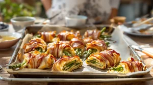 Je prépare toujours ces feuilletés aux asperges à l’avance pour Pâques et profiter de mes invités