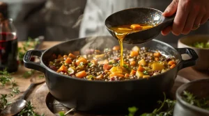 Les cuisiniers basques sont unanimes : « Le secret des lentilles parfaites, c’est de les faire revenir dans… »