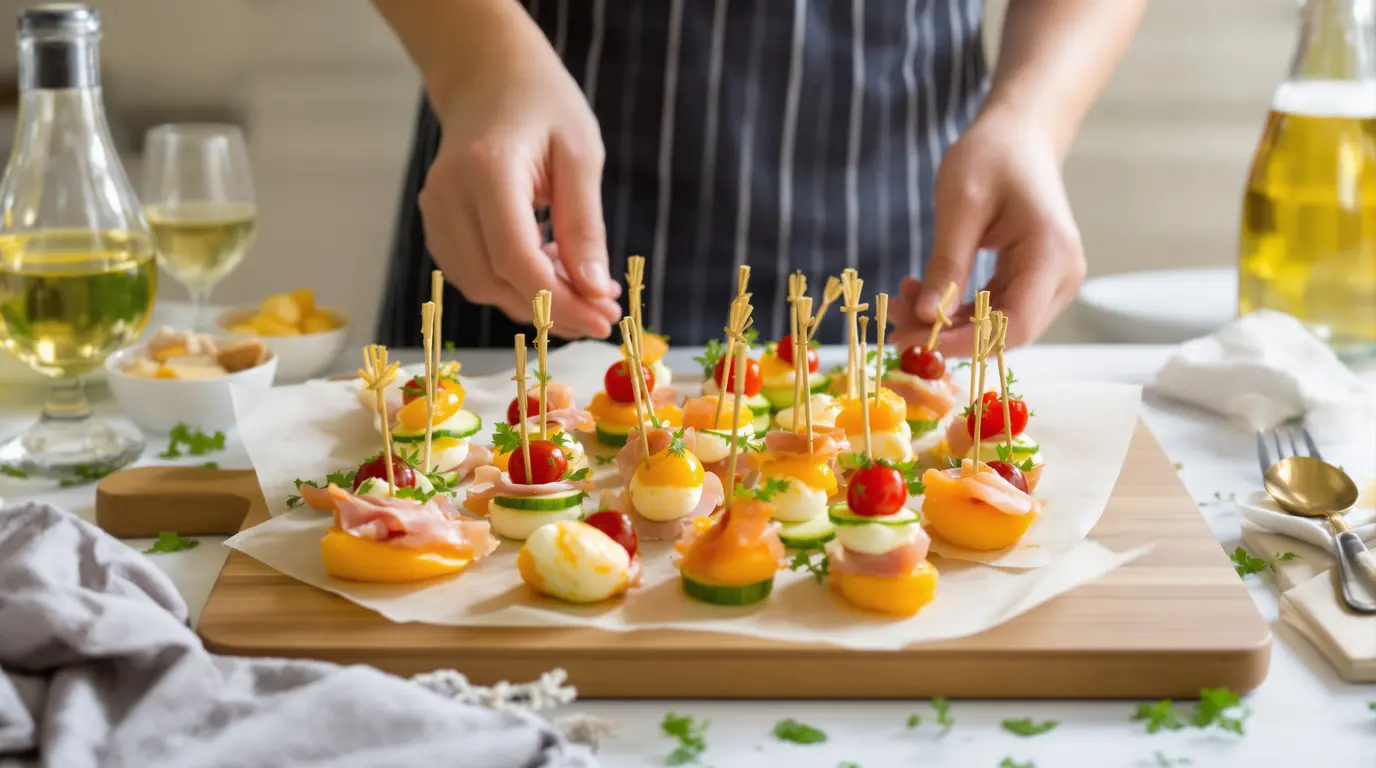 Brochette apéro à faire la veille qui séduit les invités brochette apéro à faire la veille