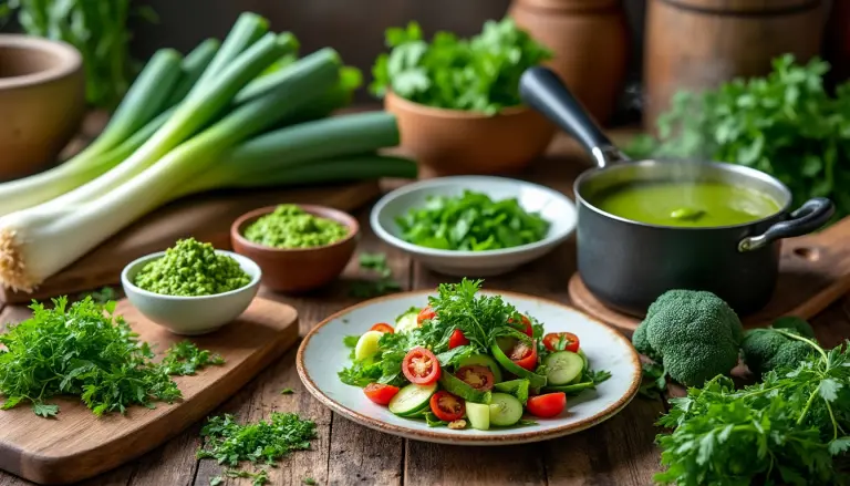 Accueil Que faire avec le vert des poireaux : astuces pour ne rien jeter en cuisine