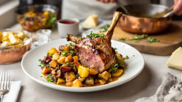 accompagnement d'un confit de canard