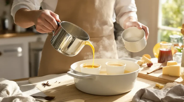 Recette oeufs au lait bain-marie: onctuosité garantie recette oeufs au lait bain-marie
