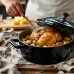 temps de cuisson pintade en cocotte en fonte