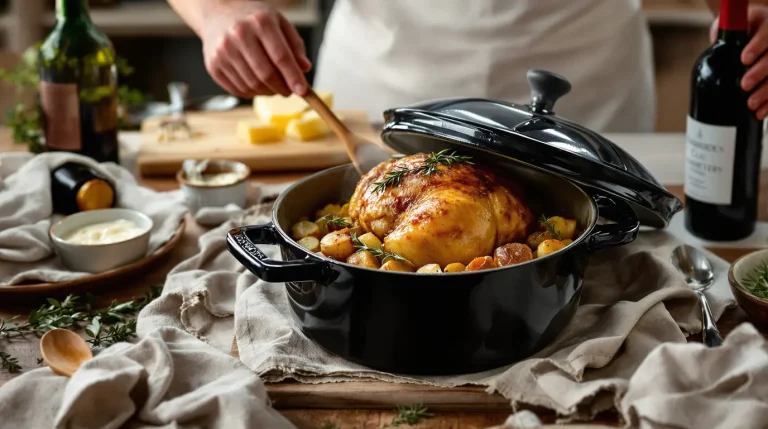 temps de cuisson pintade en cocotte en fonte