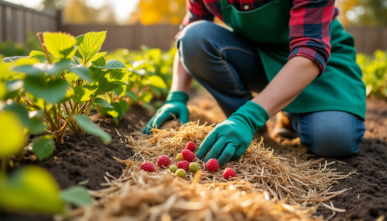 Que mettre au pied des framboisiers pour un meilleur rendement découvrez comment bien pailler et nourrir le sol au pied des framboisiers pour optimiser leur croissance et obtenir un meilleur rendement.