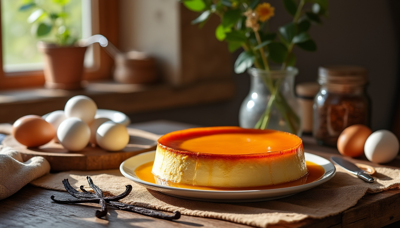 Recette authentique du flan aux oeufs : astuces et secrets découvrez la recette authentique du flan aux œufs avec nos astuces et secrets pour réussir ce dessert classique et savoureux à chaque fois.