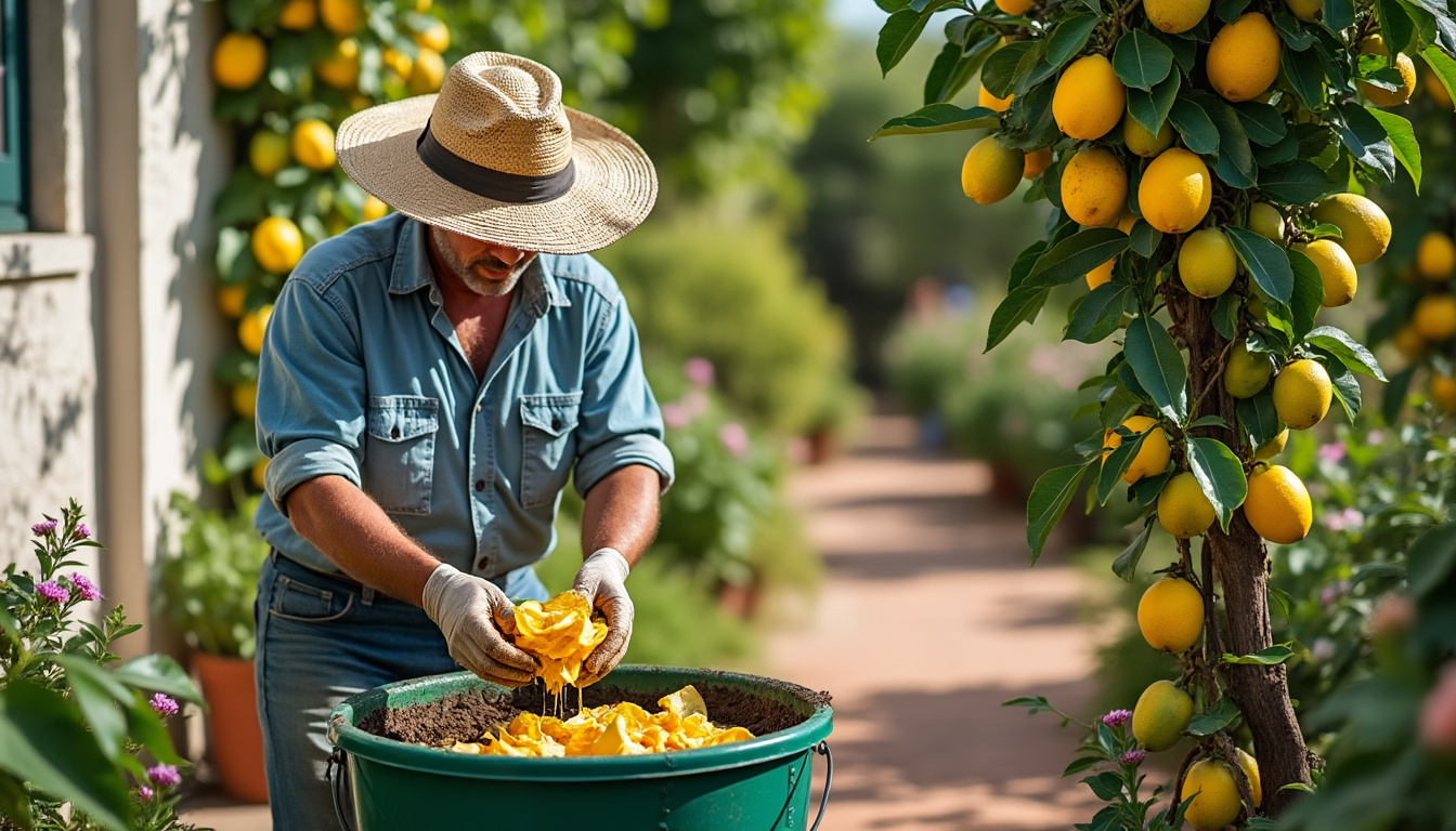 Utiliser la peau de banane comme engrais naturel pour un citronnier en pleine santé découvrez comment utiliser la peau de banane comme engrais naturel pour nourrir votre citronnier et favoriser sa croissance saine et vigoureuse.