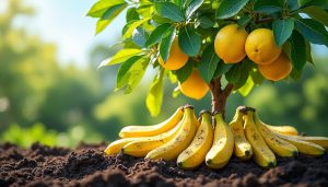découvrez comment utiliser la peau de banane comme engrais naturel pour nourrir et renforcer la santé de votre citronnier.
